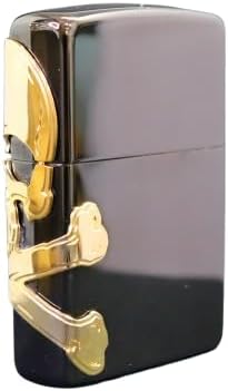 Zippo Lighter Skull Black Case Design