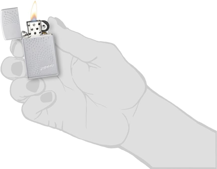 Zippo "Flame Logo Cerulean Blue Lighter, 1071 | Flame logo artwork
