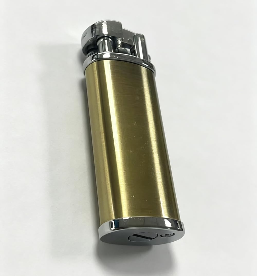 Mini Kerosene Lighter Creative Retro Old-Fashioned Grinding Wheel Lighter Men's Gift (HT703SILVER)