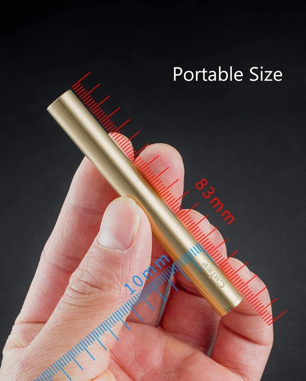 Torch Lighter Kerosene Lighter Refillable Adjustable Jet Flame Lighter for Candle Kitchen Grill Camping Jewellery Welding Men's Gift with Gift Box (Gold) (Golden