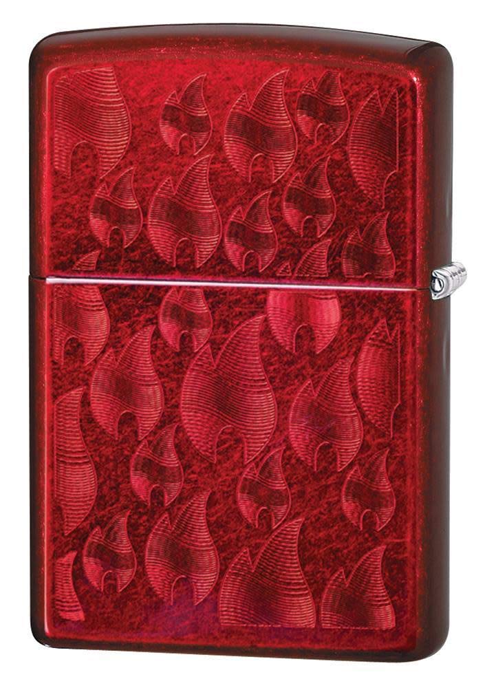 Zippo Lighter: Armor Deep Carve Multicut Pattern - High Polish Chrome 49881