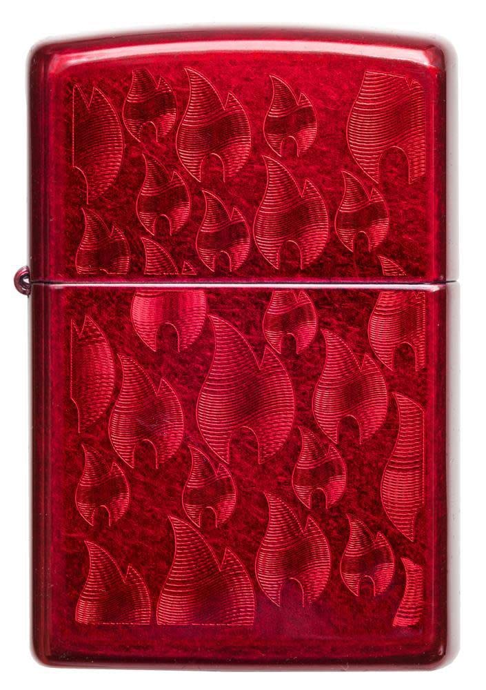 Zippo Lighter: Armor Deep Carve Multicut Pattern - High Polish Chrome 49881