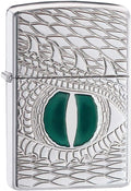 Zippo Armor Dragon's Eye Pocket Lighter, High Polish Chrome