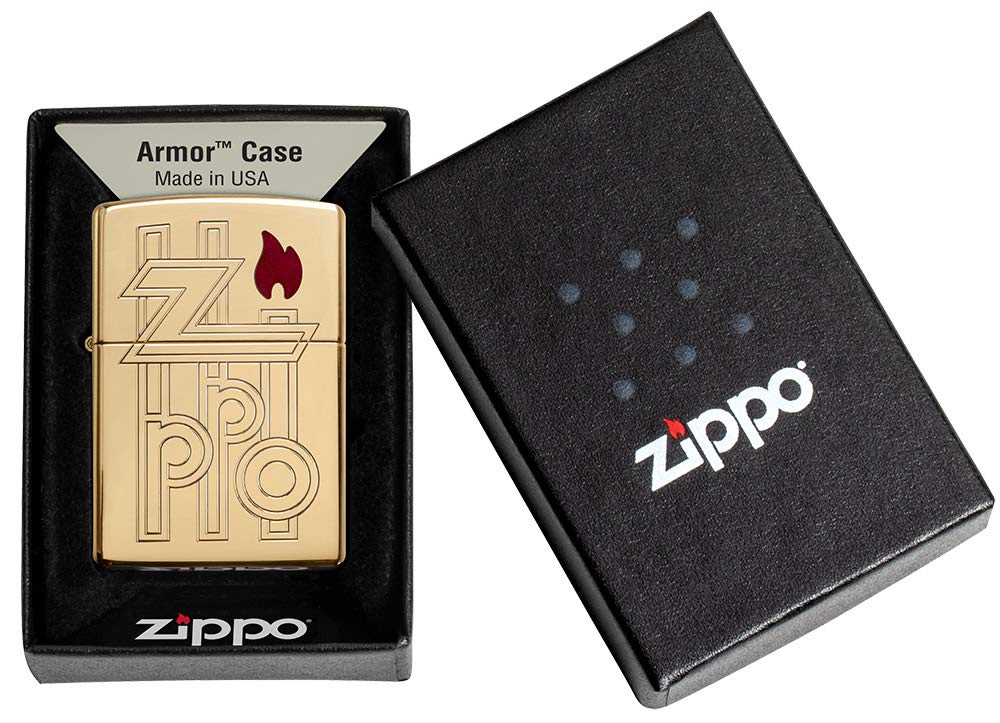 Zippo Zippo Bolts Design Pocket Lighter