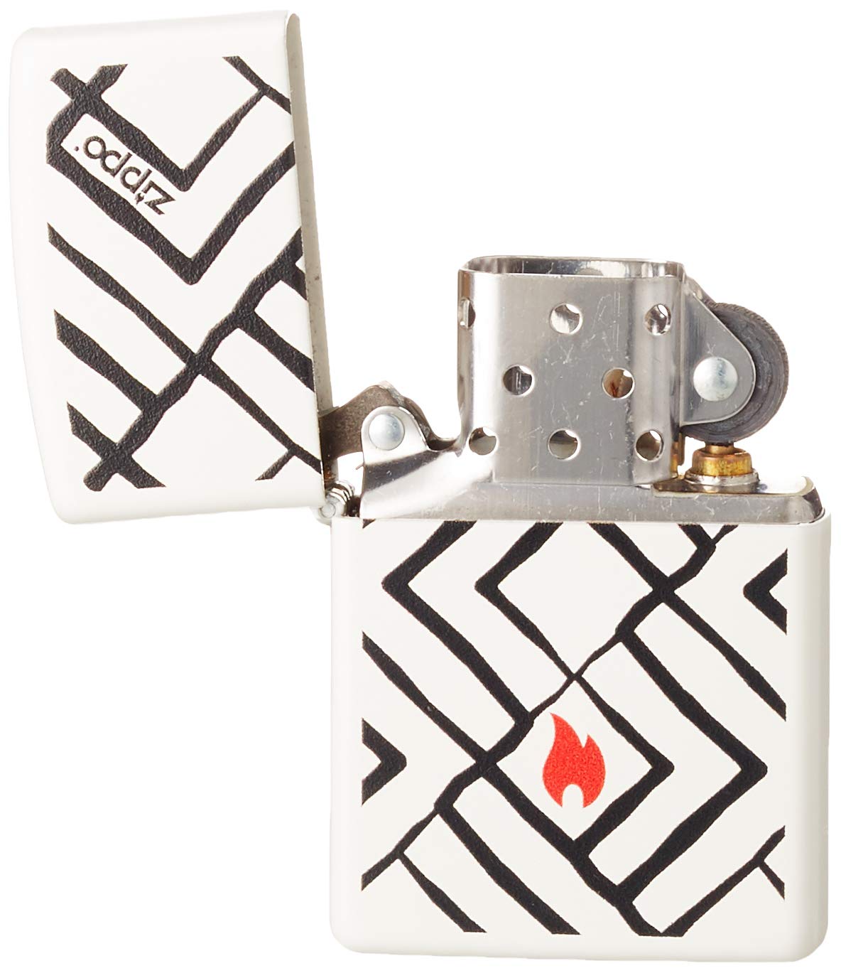 Zippo Lighter: Armor Deep Carve Multicut Pattern - High Polish Chrome 49881