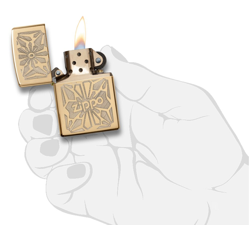 Zippo Zippo Bolts Design Pocket Lighter