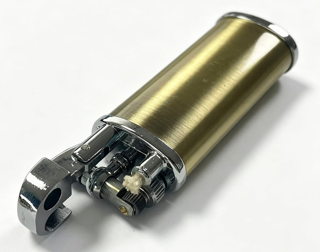 Mini Kerosene Lighter Creative Retro Old-Fashioned Grinding Wheel Lighter Men's Gift (HT703SILVER)