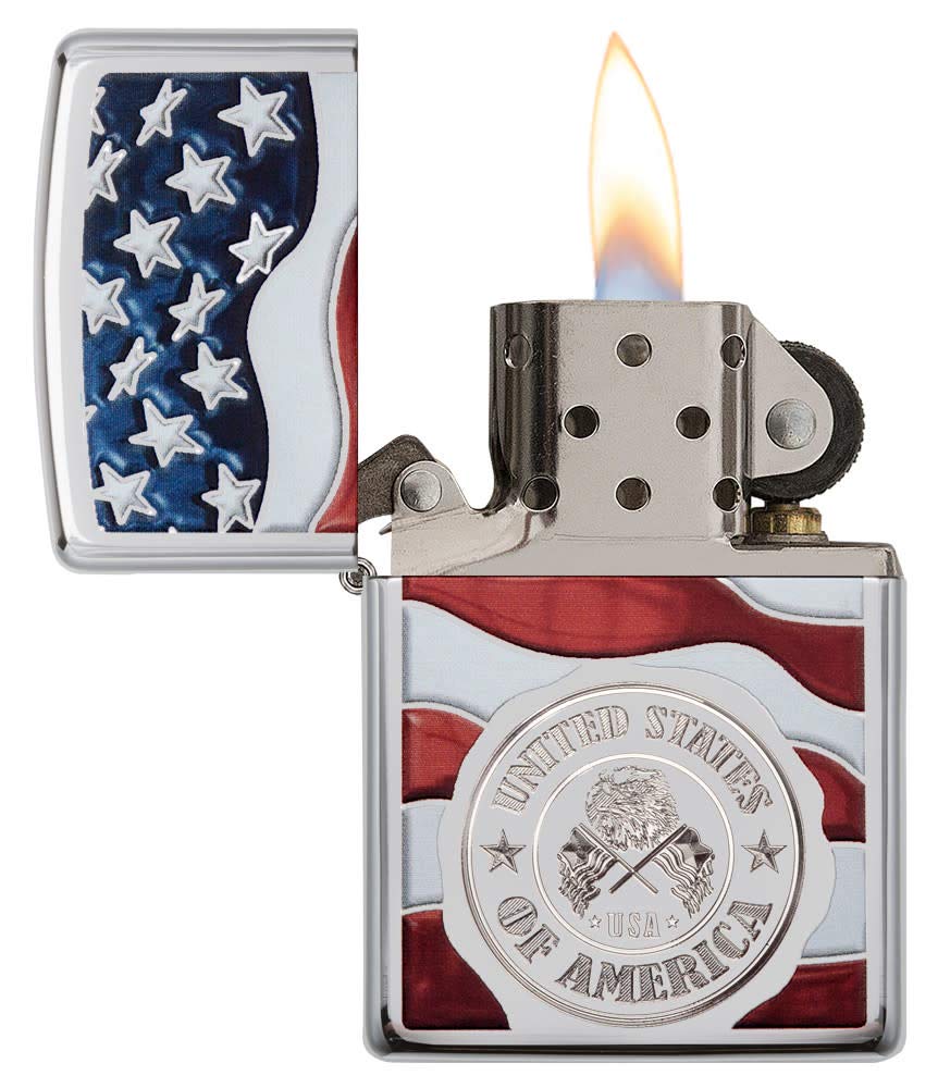 Zippo American Flag Lighters