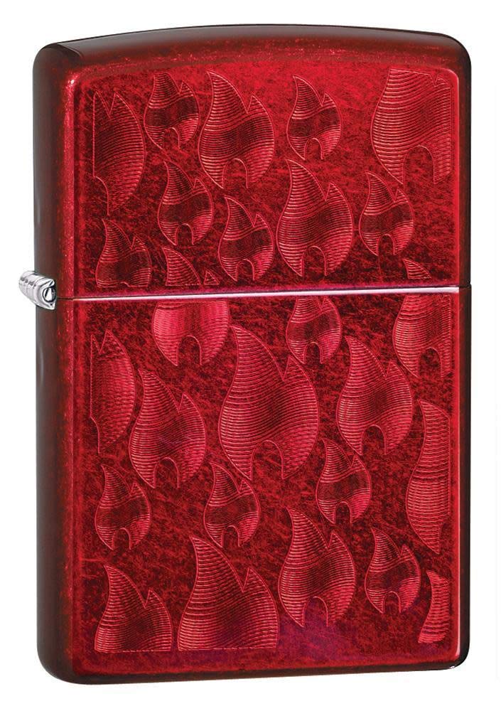 Zippo Lighter: Armor Deep Carve Multicut Pattern - High Polish Chrome 49881