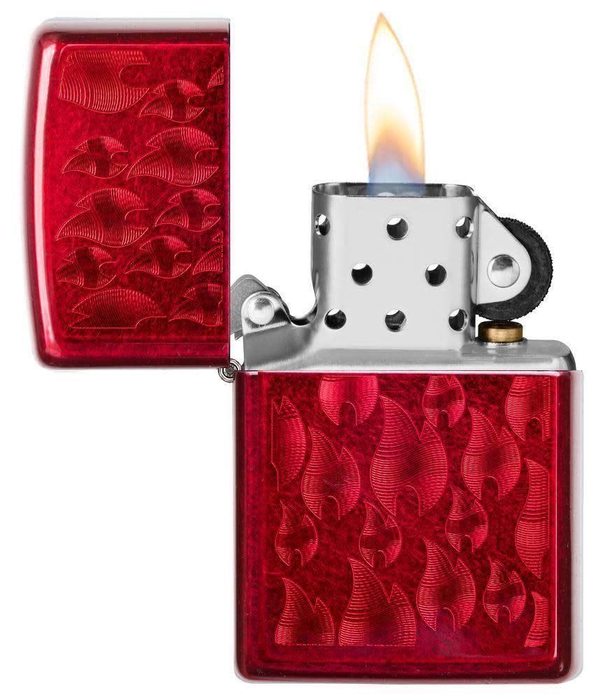 Zippo Lighter: Armor Deep Carve Multicut Pattern - High Polish Chrome 49881