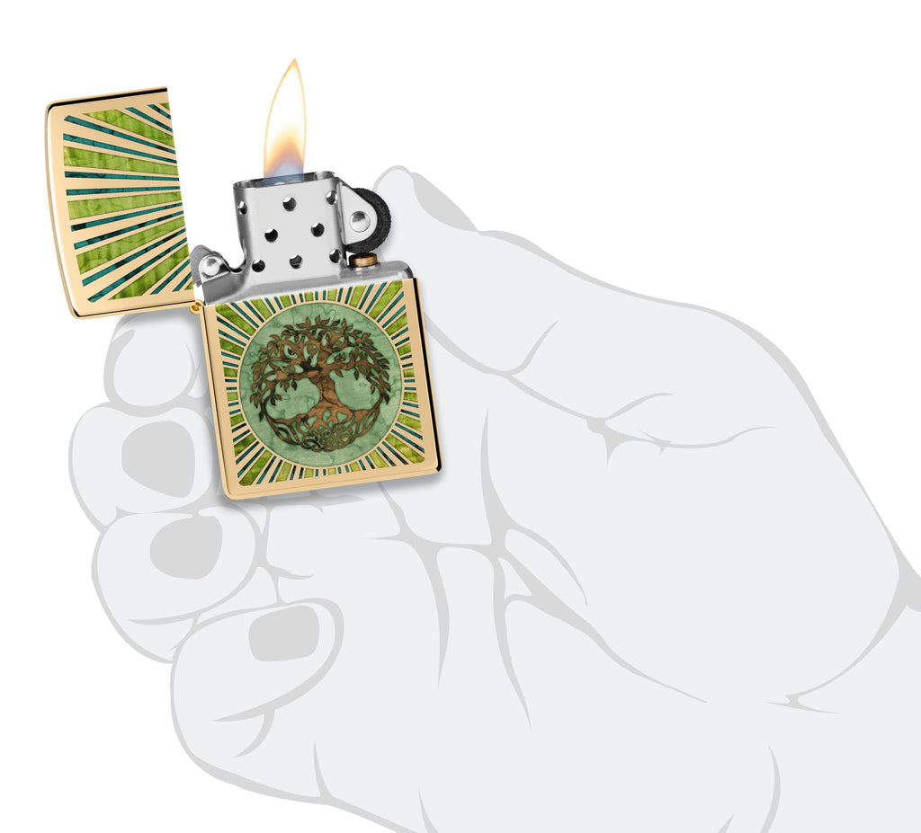 Zippo Armor Tree of Life Design Pocket Lighter