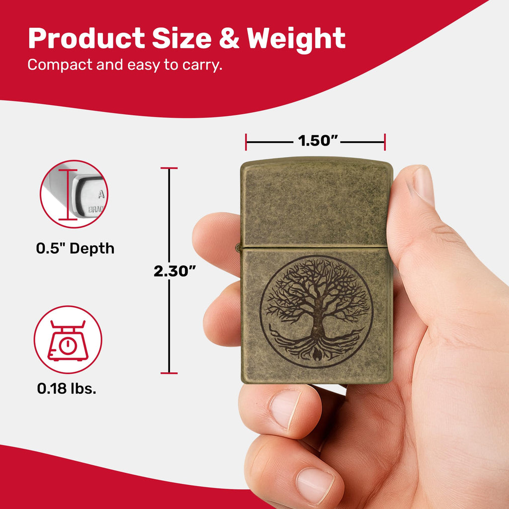 Zippo Armor Tree of Life Design Pocket Lighter