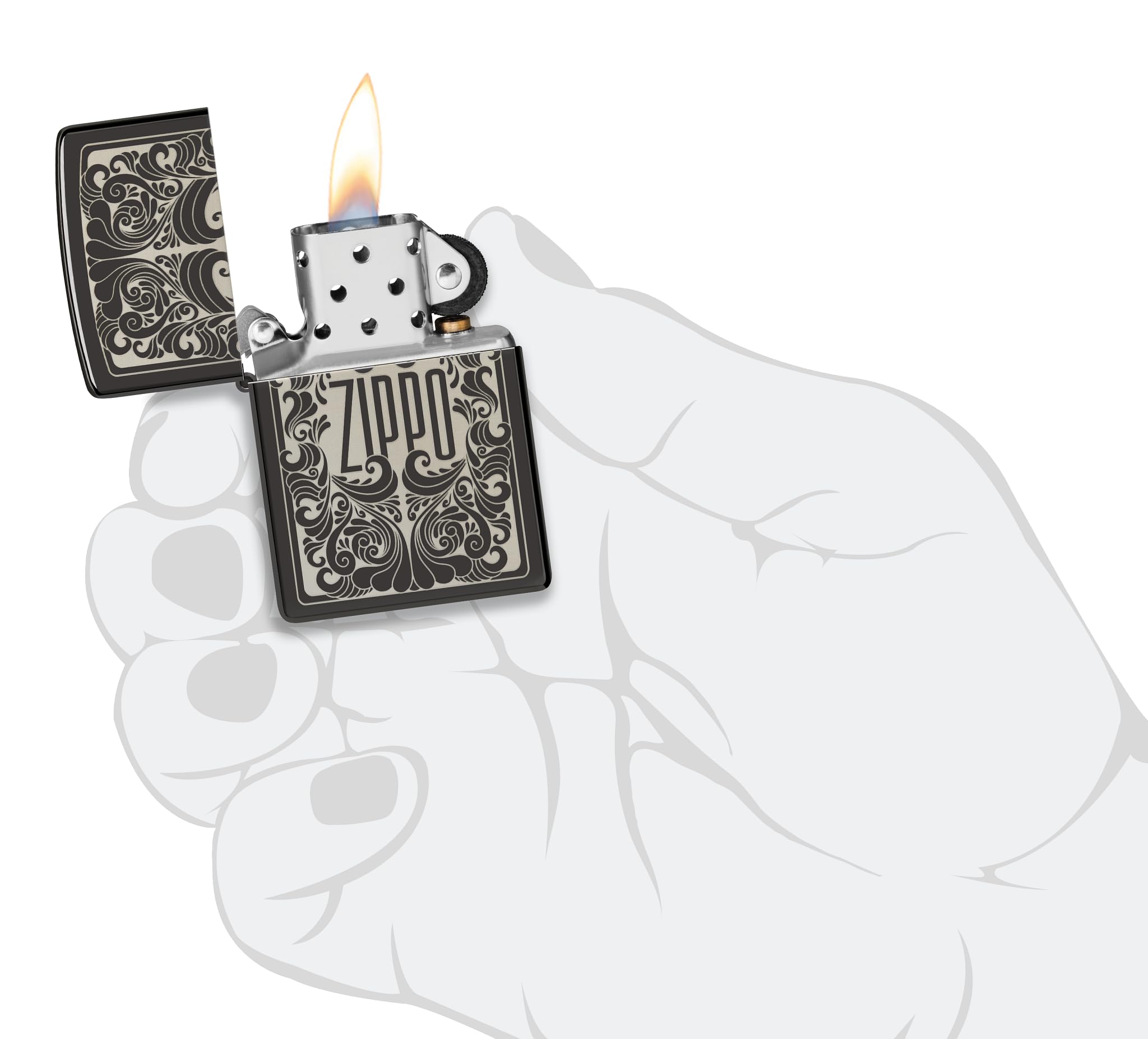 Zippo Zippo Bolts Design Pocket Lighter