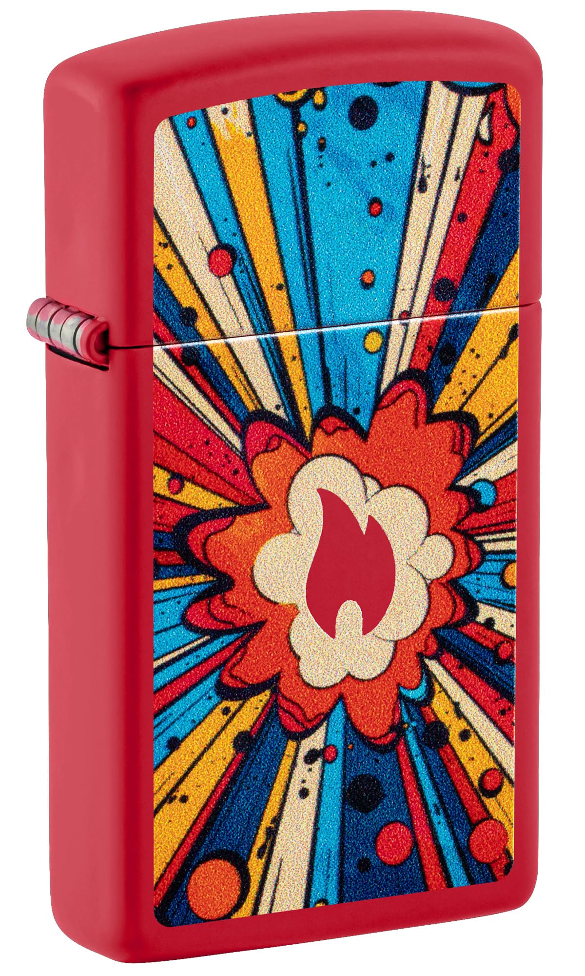 Zippo "Flame Logo Cerulean Blue Lighter, 1071 | Flame logo artwork