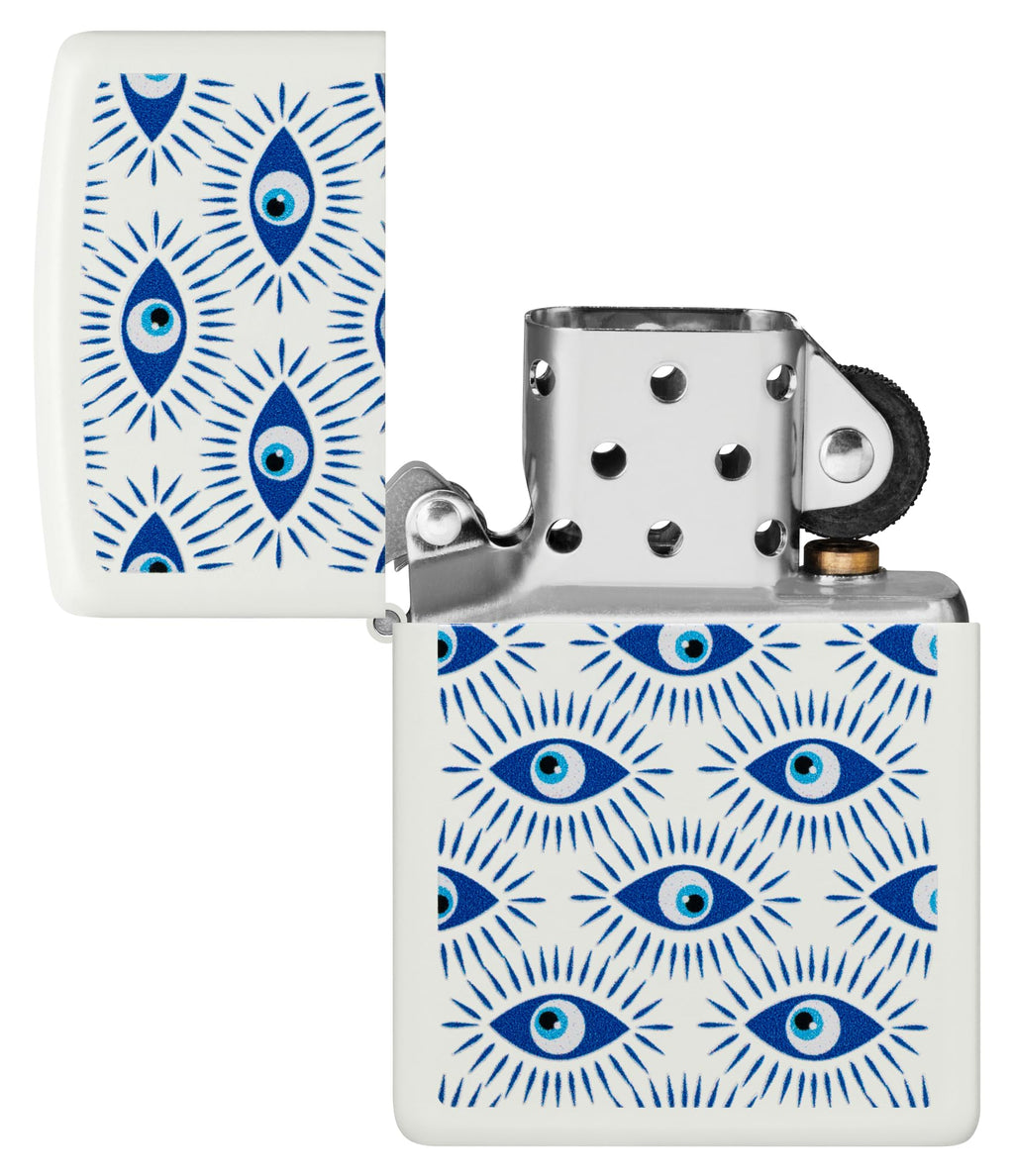 Zippo "Flame Logo Cerulean Blue Lighter, 1071 | Flame logo artwork