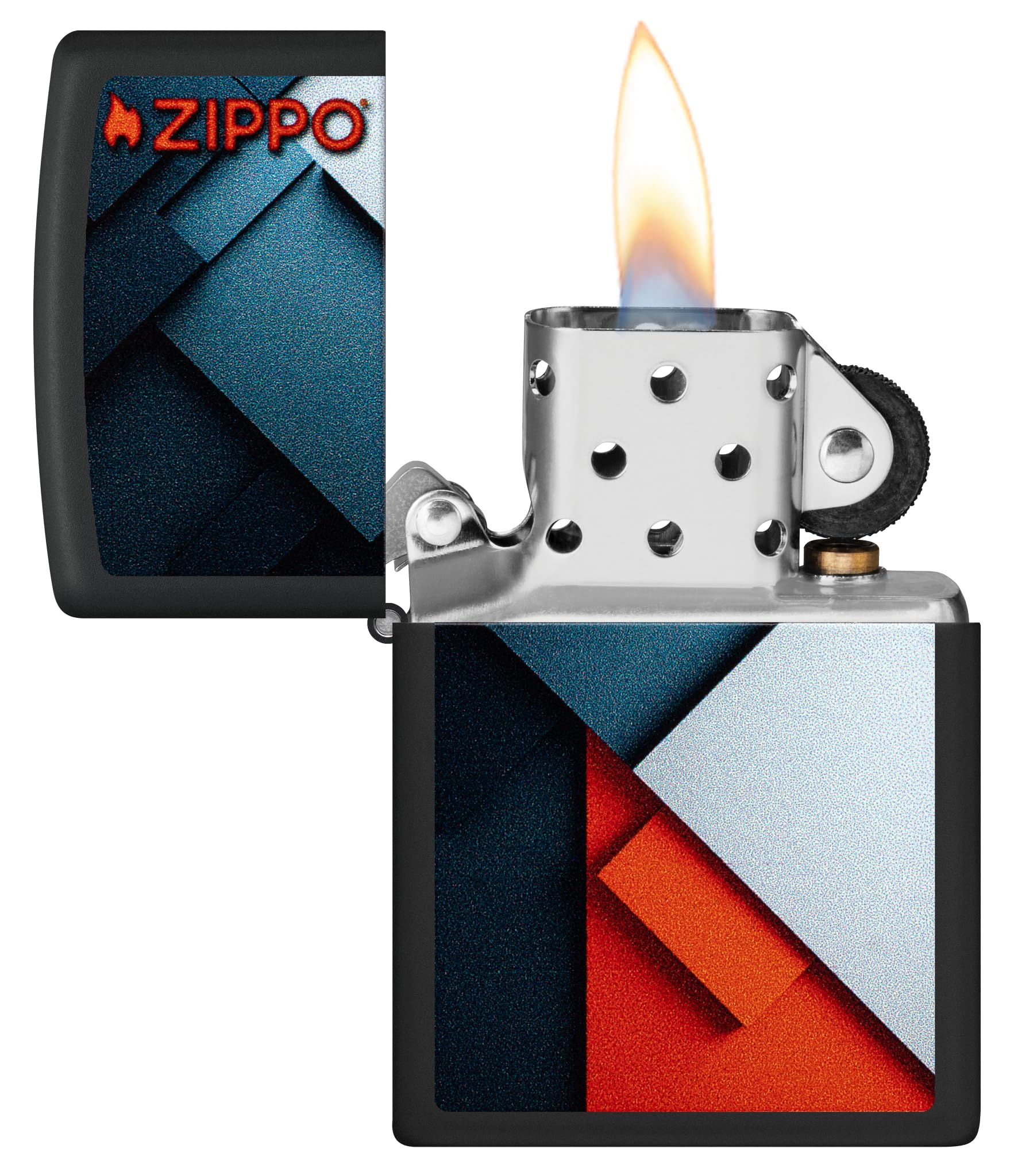 Zippo Lighter: Armor Deep Carve Multicut Pattern - High Polish Chrome 49881