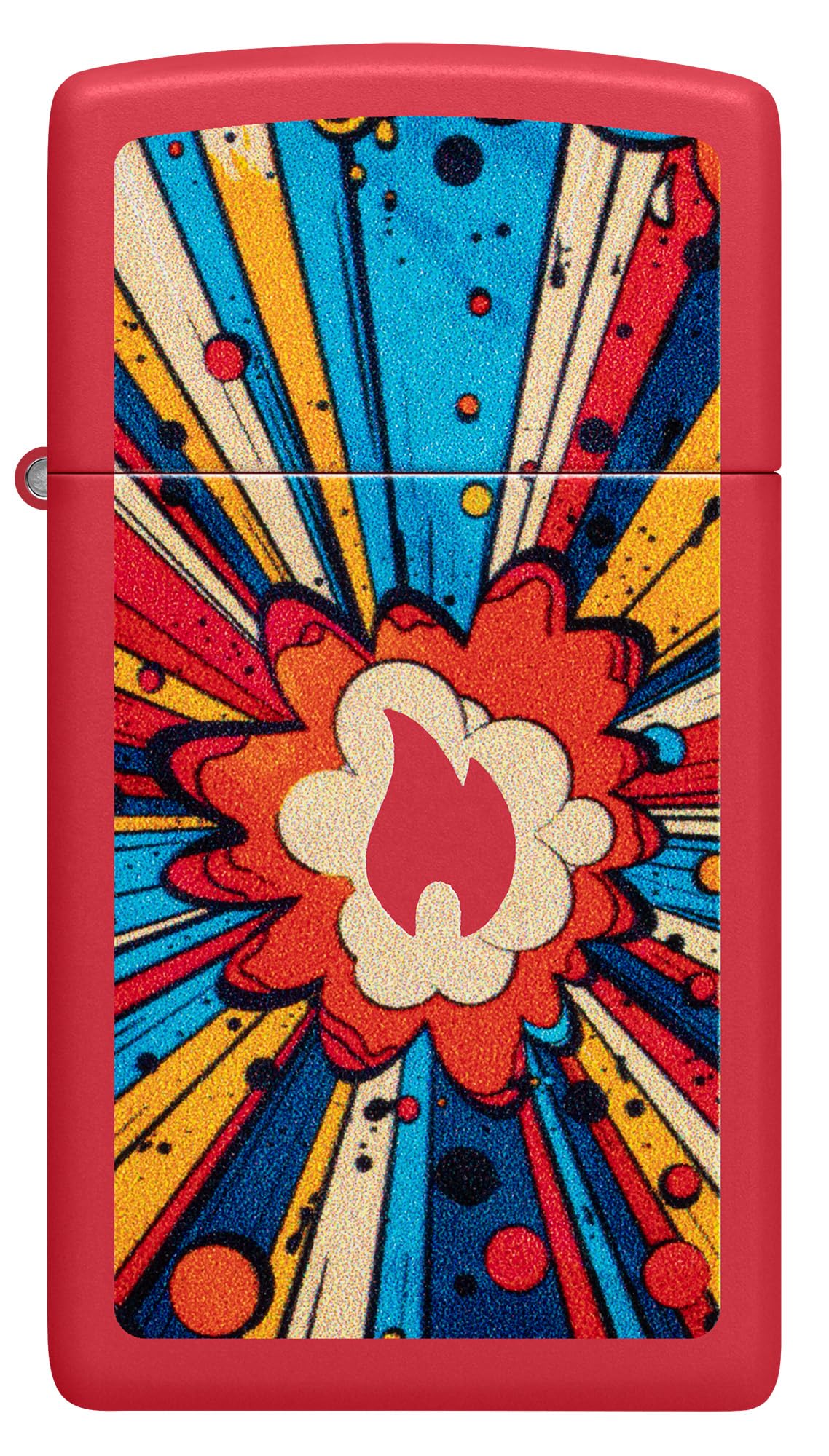 Zippo "Flame Logo Cerulean Blue Lighter, 1071 | Flame logo artwork