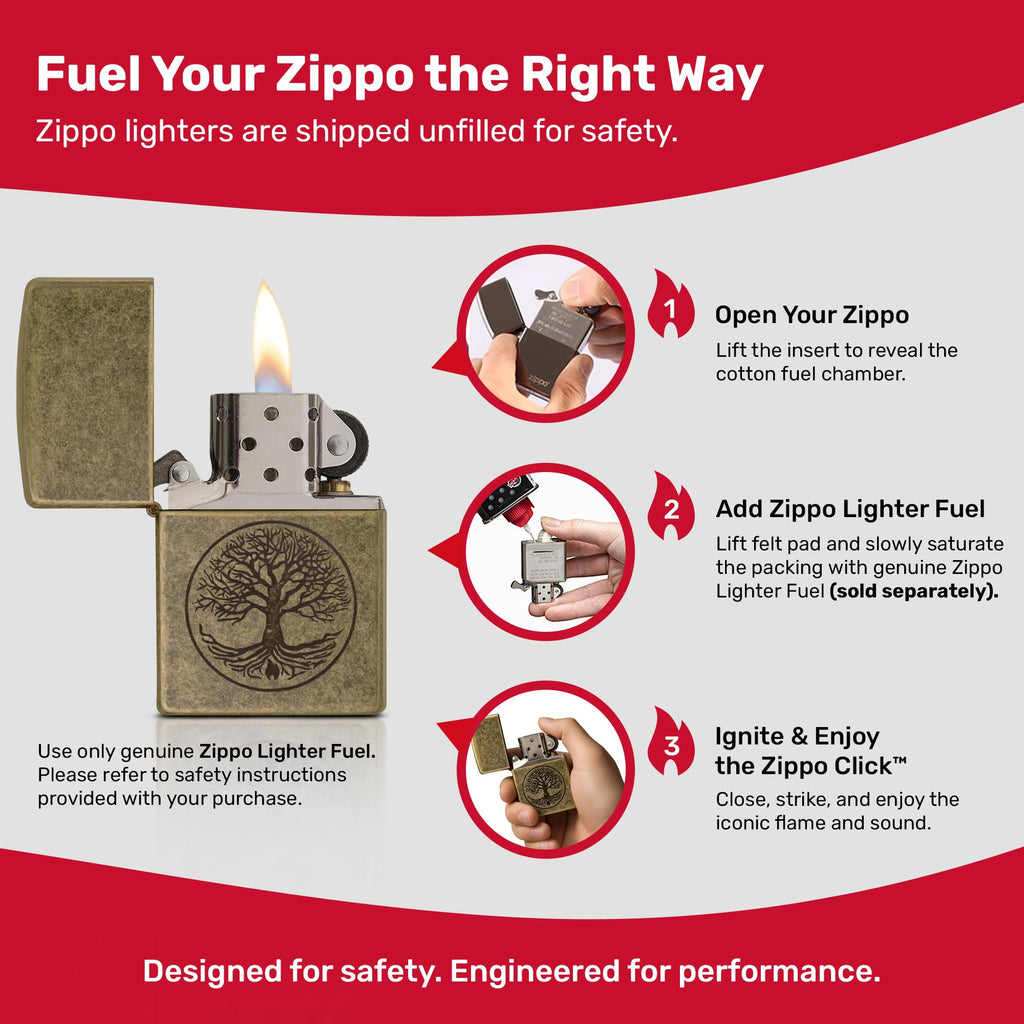 Zippo Armor Tree of Life Design Pocket Lighter