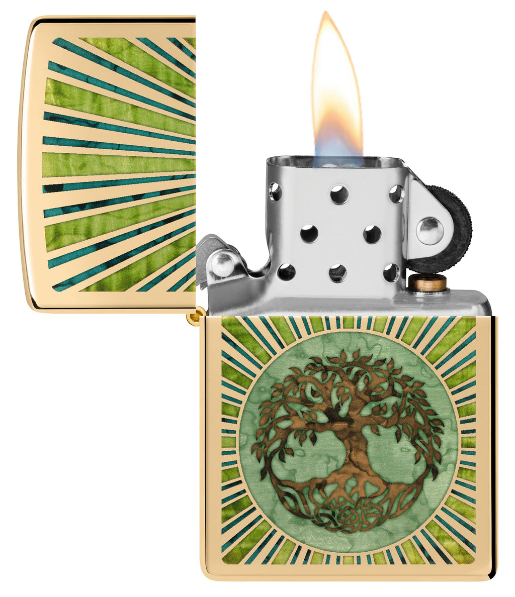 Zippo Armor Tree of Life Design Pocket Lighter