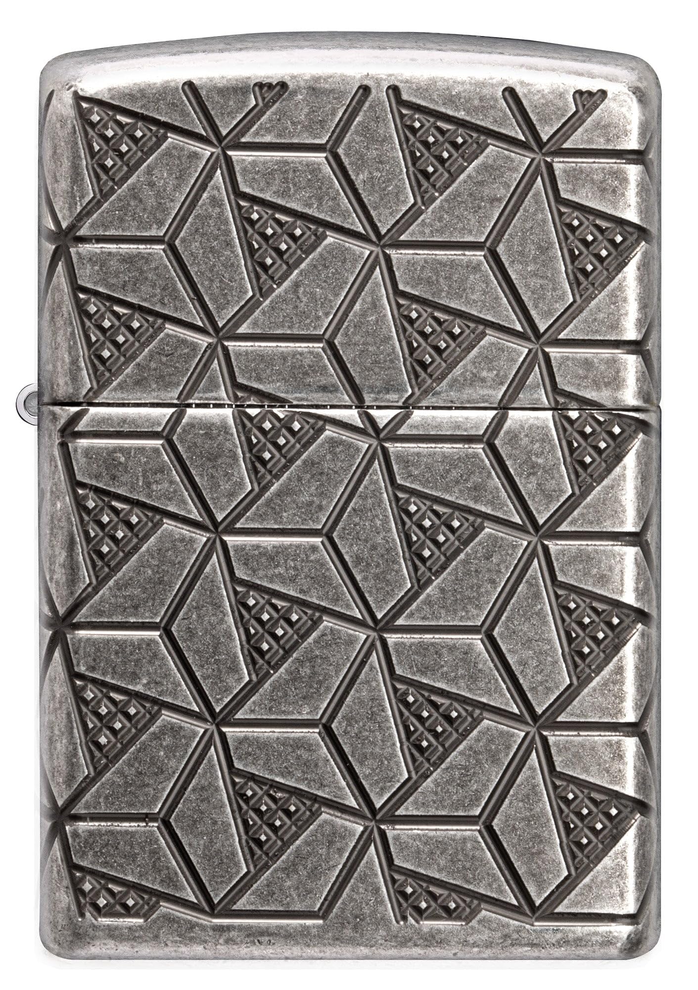 Zippo Lighter: Armor Deep Carve Multicut Pattern - High Polish Chrome 49881