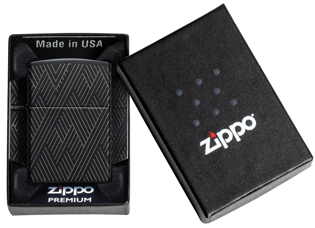 Zippo Lighter: Armor Deep Carve Multicut Pattern - High Polish Chrome 49881