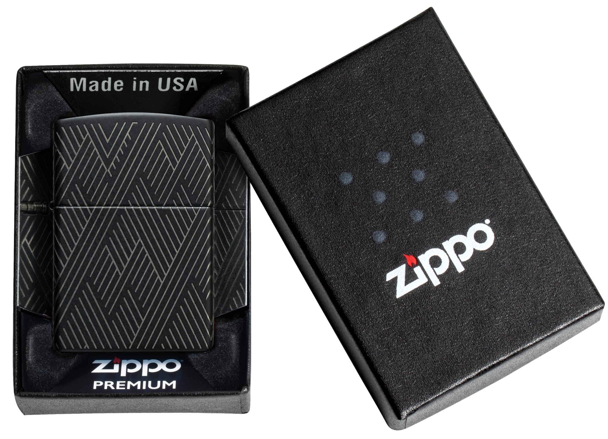 Zippo Lighter: Armor Deep Carve Multicut Pattern - High Polish Chrome 49881